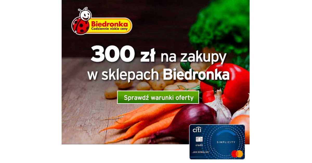 Z Do Biedronki Za Za O Enie Karty Kredytowej W Citibank Z