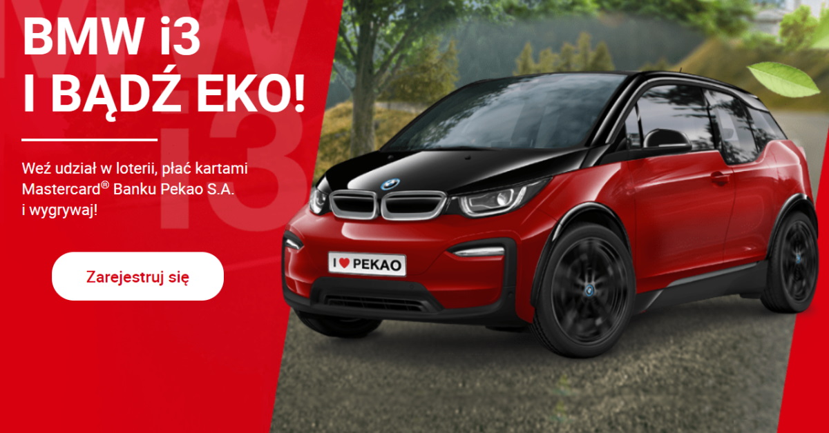 Wygraj BMW i3 w loterii Pekao SA lub vouchery Allegro