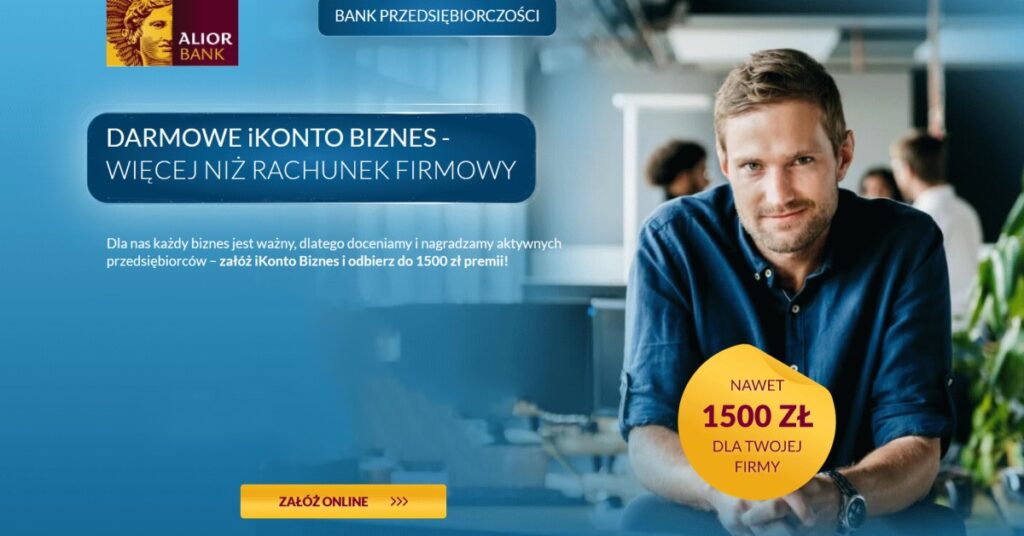 Konto firmowe Alior Bank - premia 1500 zł