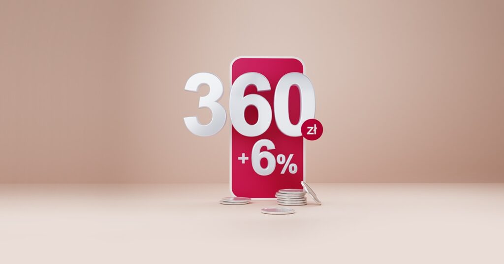 Konta Millennium 360° z premią 360 zł i konto oszczędnościowe 6 procent