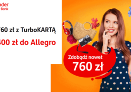 Karta Santander Consumer Bank - 400 zł na Allegro i 360 zł moneyback