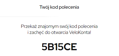 Kod polecający VeloBank