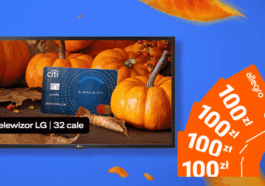 Telewizor LG i 400 zł premii karta kredytowa Citibank Simplicity 2025