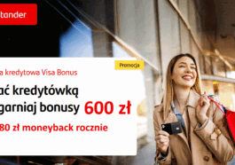 Karta kredytowa Santander Visa Bonus premia 600 zł wrzesień 2025