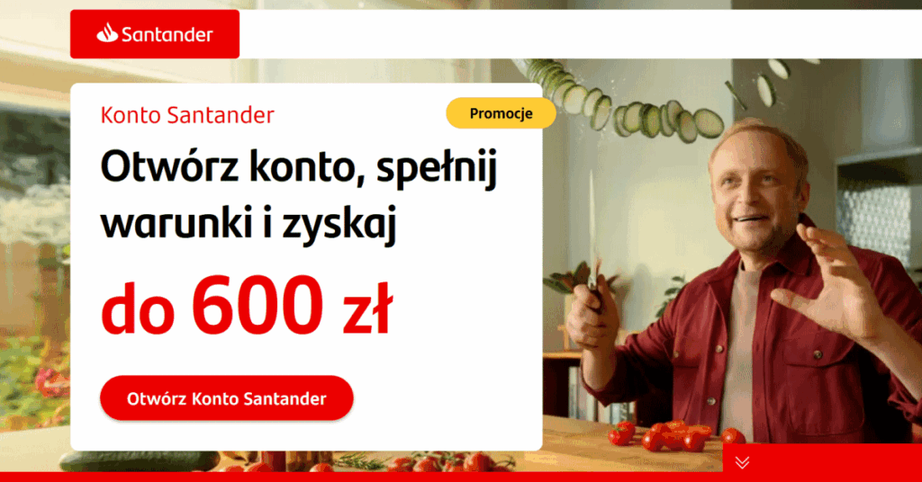 Konto Santander premia wrzesień 2025