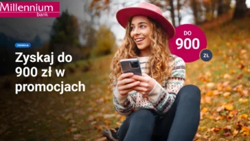 Konto Millennium premia do 900 zł na start październik 2025