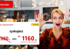 Konto Santander premia 1160 zł październik - listopad 2025