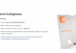 Karta kredytowa ING premia 500 zł grudzień 2025