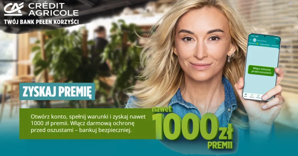 Credit Agrocile Konto z premią 1000 zł listopad 2025