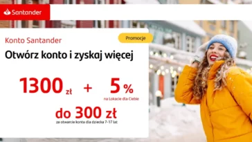 Konto Santander premia styczeń 2026