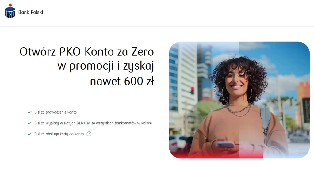 PKO Konto za Zero premia 600 zł styczeń 2026