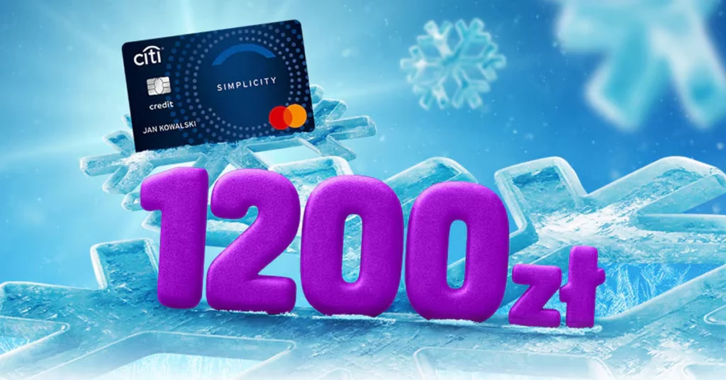 Karta kredytowa Citibank premia gotówkowa 1200 zł - 2026 rok