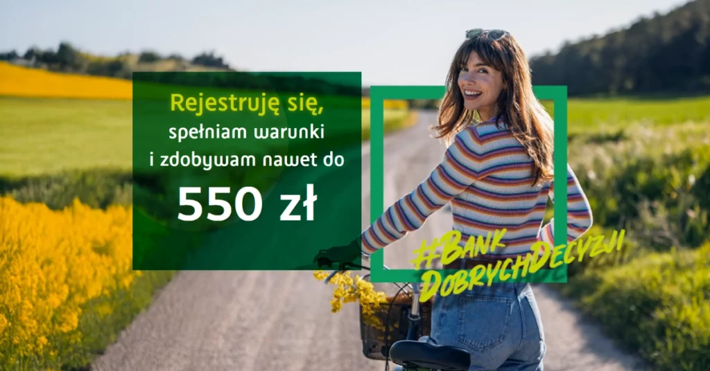 Konto BNP Paribas 550 zł premia na wiosnę 2026 