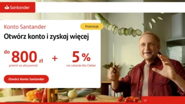 Konto Santander premia 800 zł 2026