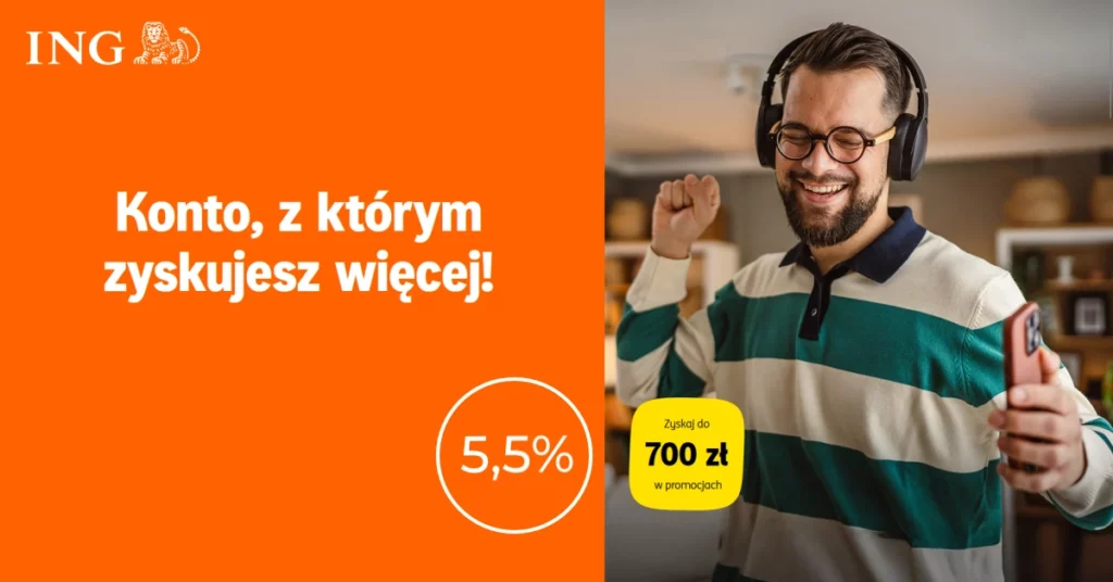 Konto ING Go premia 700 zł 2026