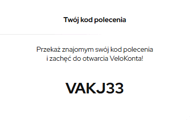 Kod polecający VeloBank maj czerwiec lipiec 2026