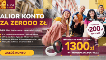 Konto Alior za zero premia 1500 zł czerwiec 2026