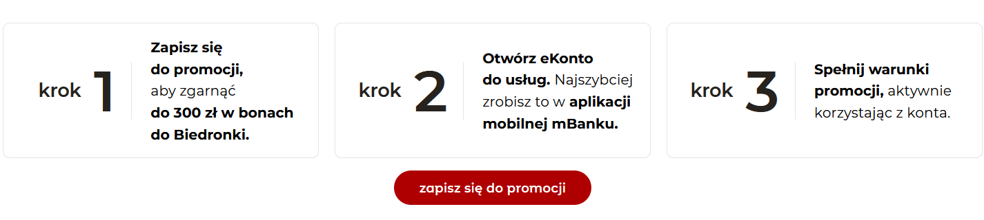 mBank konto promocja premia 1300 zł wrzesień 2026