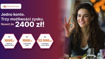 Konto w Porządku Bank Pocztowy premia do 2400 zł